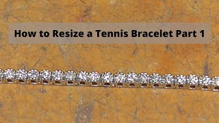 How to Resize a 14kt White Gold Diamond Tennis Bracelet  Jewelry Repair Tutorial Part 1 [upl. by Eliga]