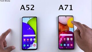 SAMSUNG A52 vs A71 Speed Test [upl. by Adehsar]