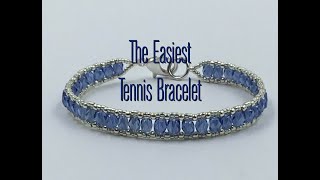 The Easiest Tennis Bracelet Tutorial [upl. by Reddin]