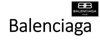 How to Pronounce Balenciaga CORRECTLY [upl. by Riegel]