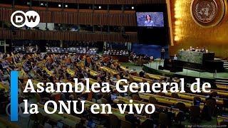 Presidente de Ucrania participa en la Asamblea General de la ONU [upl. by Karena268]