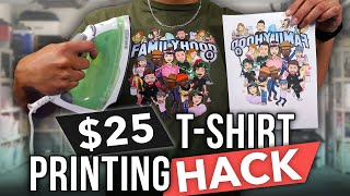 How To Print TShirts From Home With A 25 Budget [upl. by Richey]