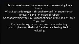 RAP GOD FAST PART  EMINEM LYRICS [upl. by Bomke]