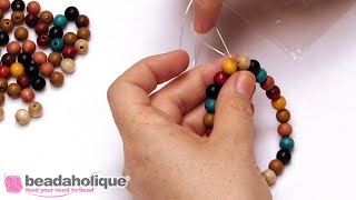 How to Secure a Stretch Cord Bracelet [upl. by Marva]