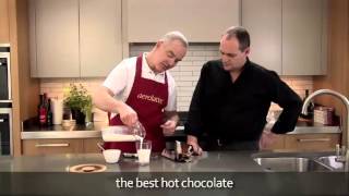 How to make a hot chocolate using an aerolatte milk frother [upl. by Essilem]