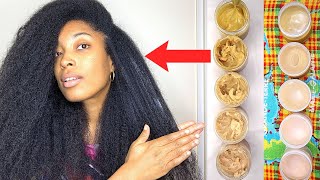 HOW TO MAKE YOUR OWN NATURAL HAIR BUTTER CREAM  5 Versions  UnivHair Soleil [upl. by Prowel958]