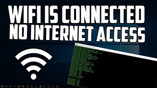 How To Fix WiFi is Connected but no Internet Access  Wireless Connection Fix [upl. by Nodle]