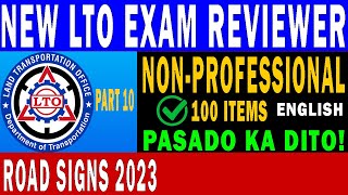 LTO Exam Reviewer 2023 ENGLISH  Non  Professional PART10 [upl. by Adela367]