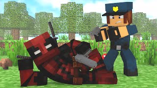 Minecraft  DEADPOOL FOI PRESO    Polícia e Ladrão [upl. by Ecyla827]