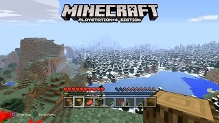 Minecraft PS4 Edition Gameplay [upl. by Hsiekal]