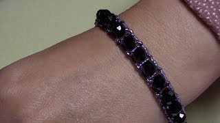 Beginners Slinky quotTennis Style quot Bracelet Tutorial [upl. by Ynattir]