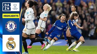 HIGHLIGHTS  Chelsea vs Real Madrid UEFA Womens Champions League 202324 Matchday 5 [upl. by Marshall]