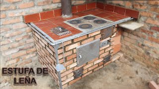 ESTUFA REGULADORA DE HUMO ECOLÓGICAWOOD STOVEHOW TO BUILD A BRICK BARBECUE [upl. by Sig562]