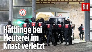 Gefängnismeuterei Polizei stürmt Knast in Thüringen  JVA Untermaßfeld [upl. by Swart]